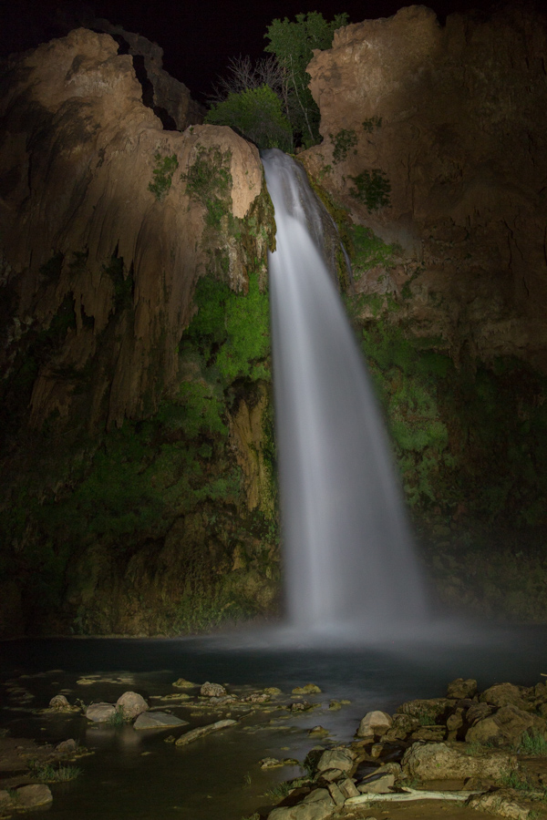 Falls at Night in Grand Canyon, Arizona