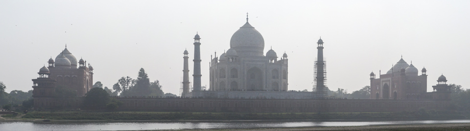 In the Haze in Agra, India