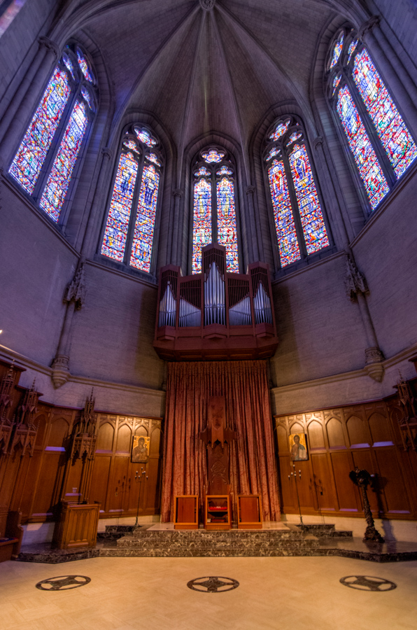 Organ and Stained Glass in San Francisco, California