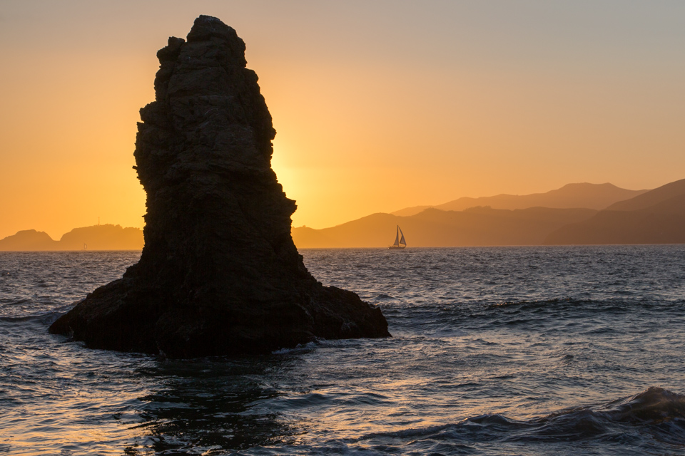 Sailboat in San Francisco, California
