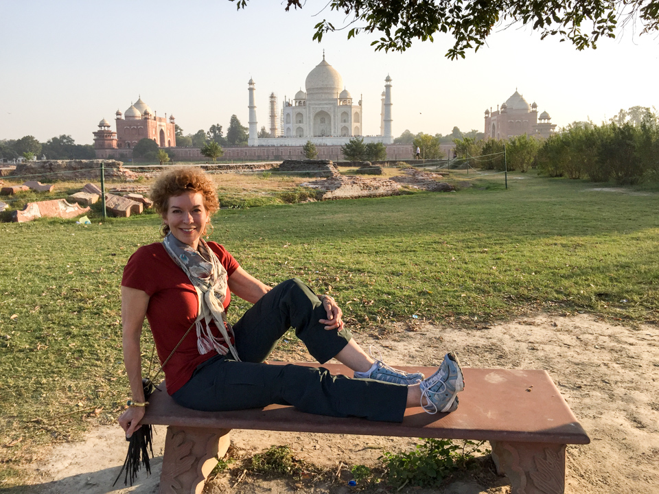 Striking a Pose in Agra, India