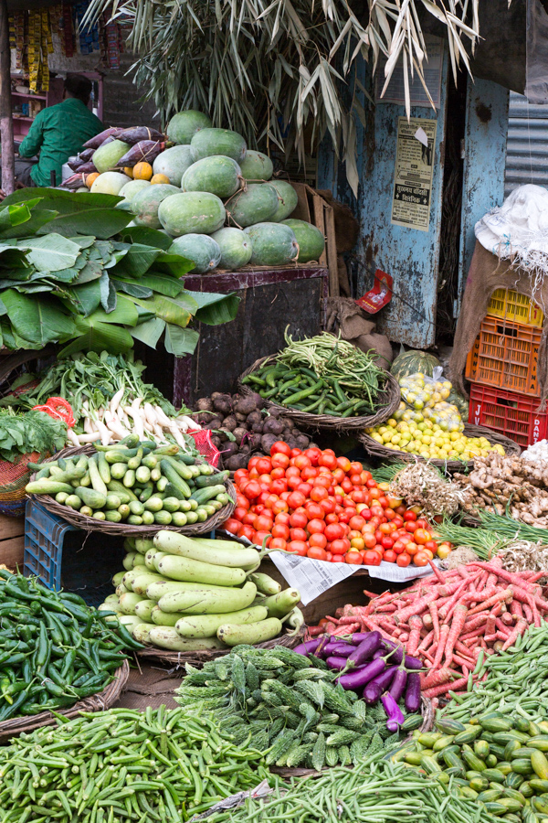 Market in Varanasi, India