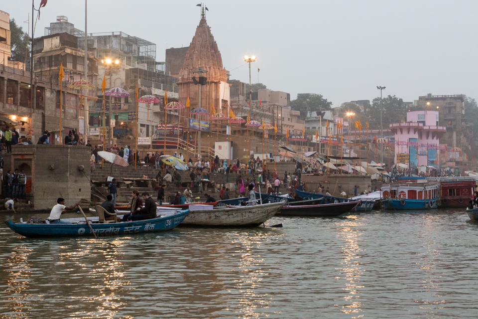 Morning on the Ganges in Varanasi, India