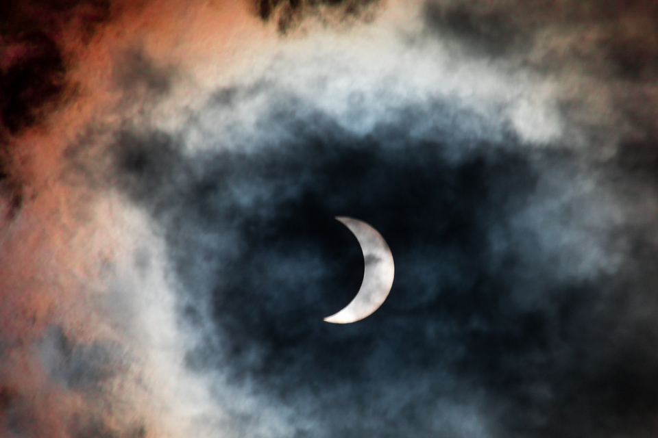 Clouds with little Sun in Highlands, North Carolina