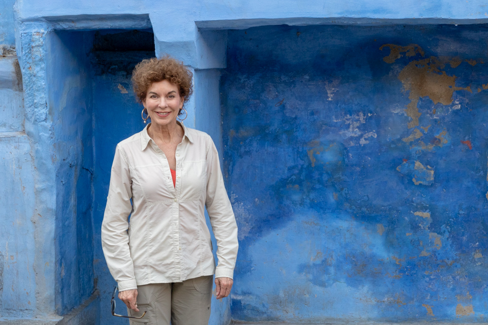 Blue Virginia Ann in Jodphur, India