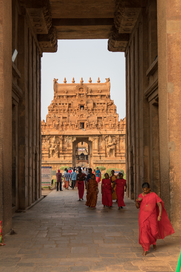 Busy Gate in Tanjore, India