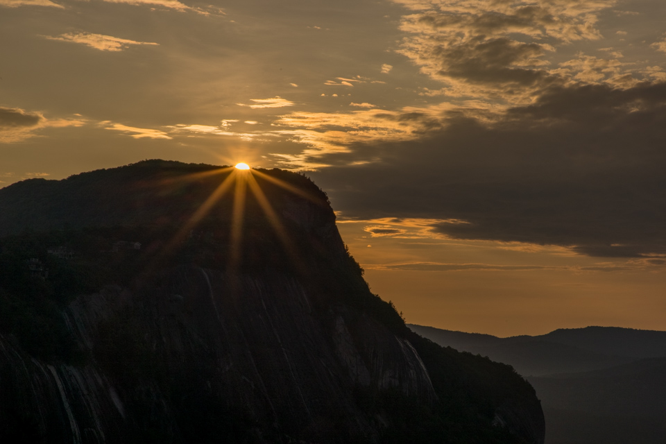Whiteside Sun Burst in Highlands, North Carolina