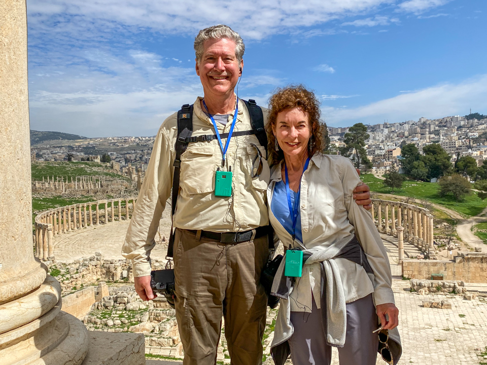 Tourists in Jerash, Jordan