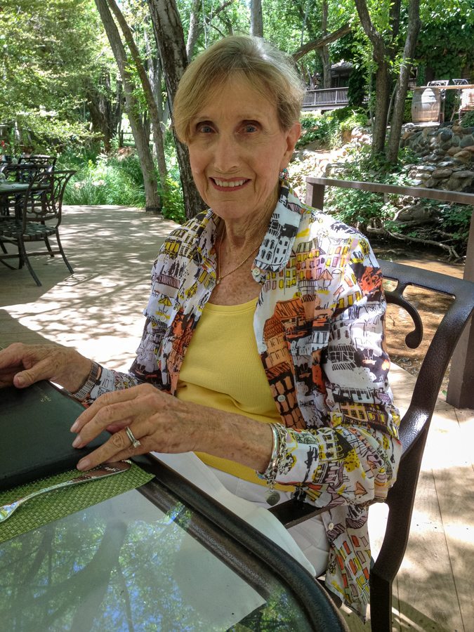 Mom at Lunch in Sedona, Arizona