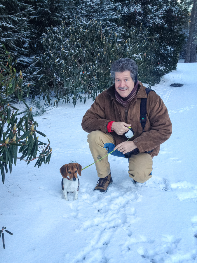 Snow Beagle in Highlands, North Carolina