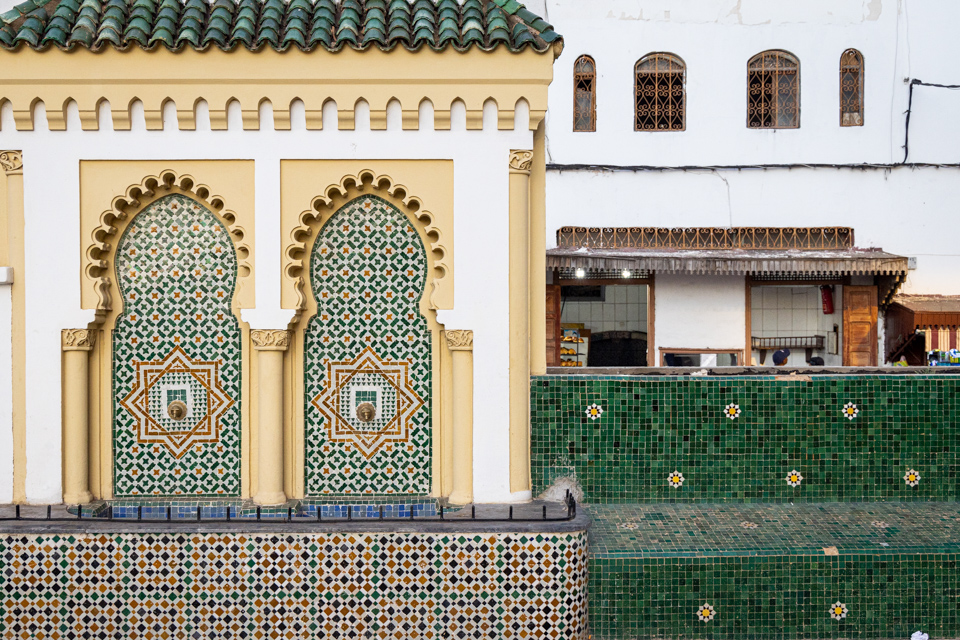 Tile Fountain in Rebat, Morocco