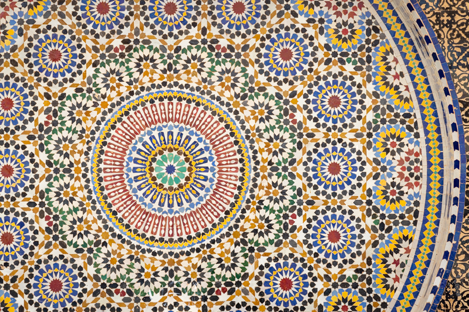 Mosaic Fountain in Rebat, Morocco