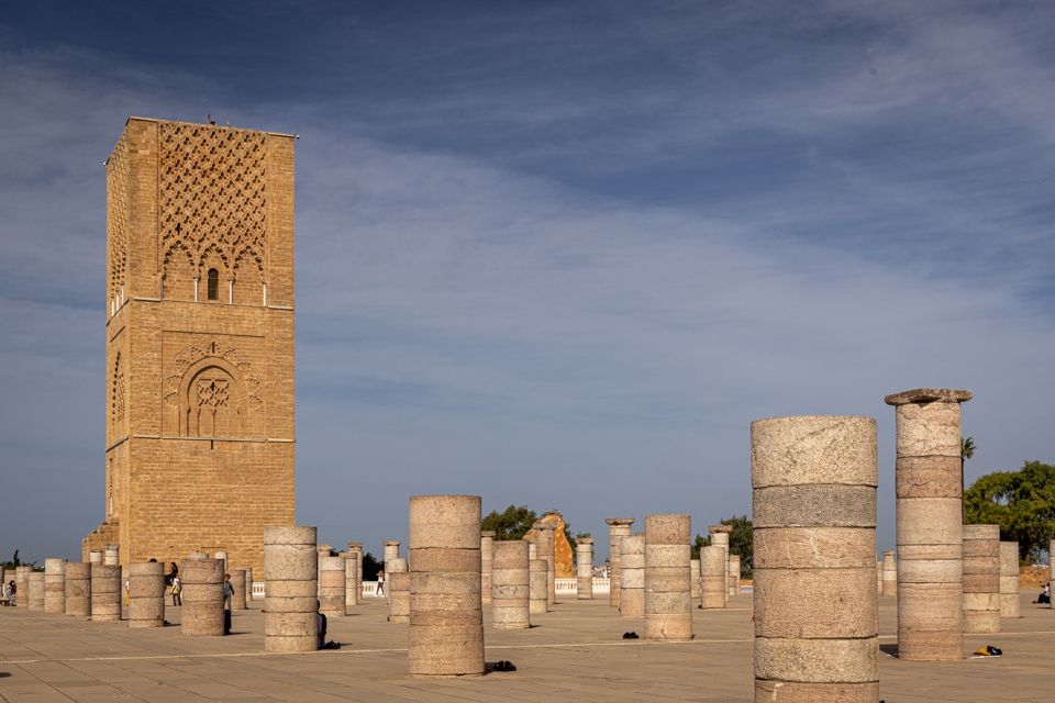 Hassan Tower in Rebat, Morocco