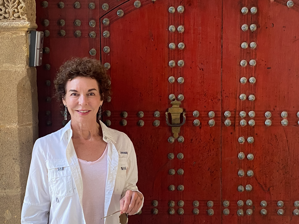 Red Door in Rebat, Morocco