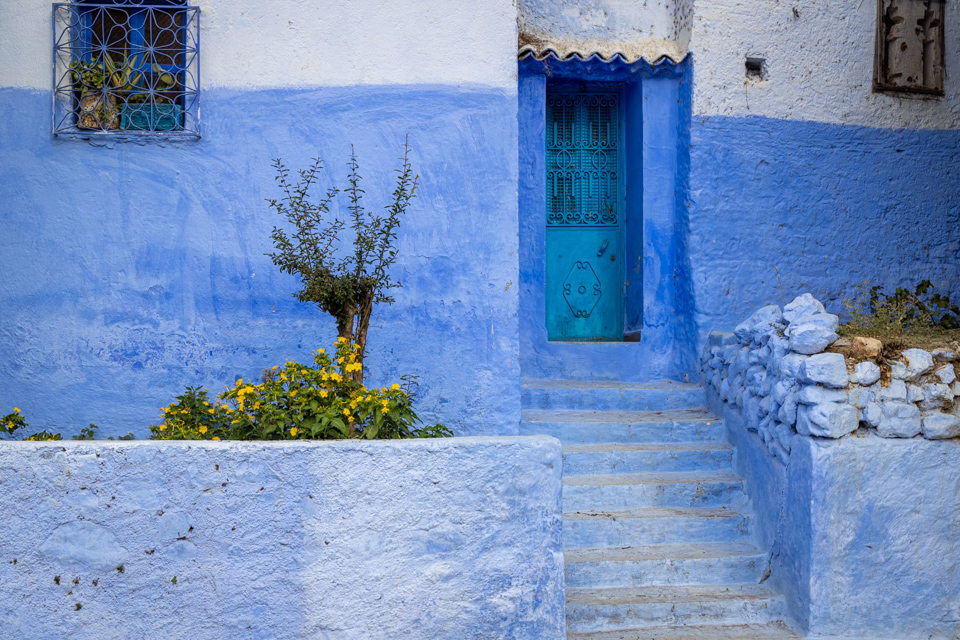Contrast Entry in Chefchaouen, Morocco