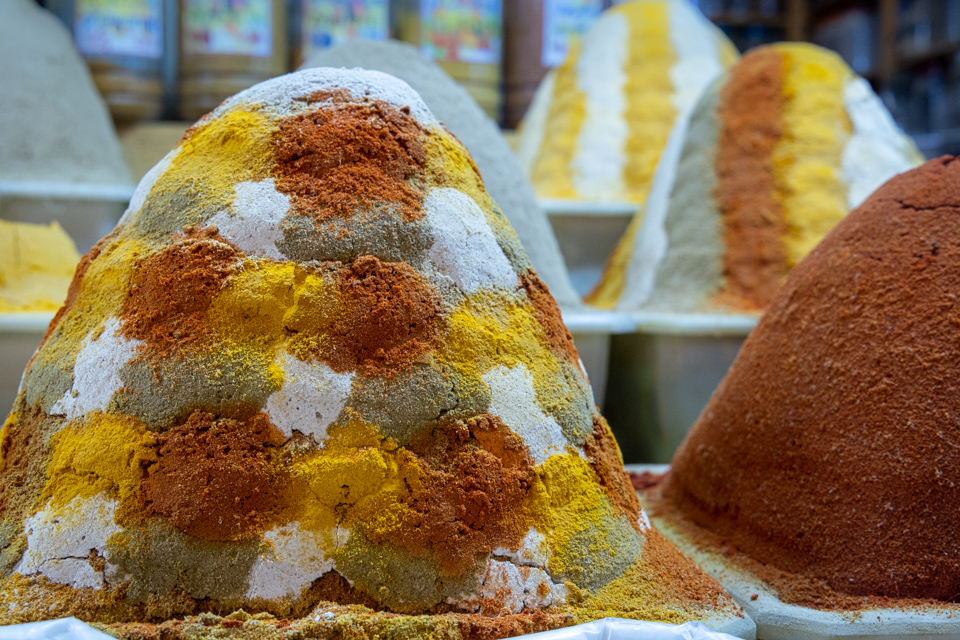 Spices in Meknes, Morocco