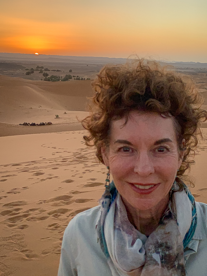 Desert Virginia Ann in Sahara, Morocco