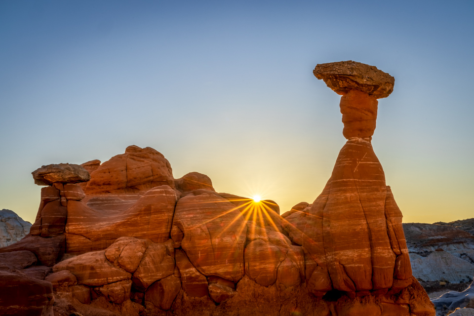 Toadstool Sunrise in Kanab, Utah