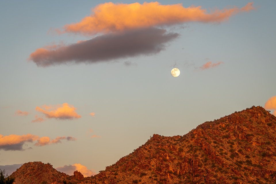 Mummy Full Moon in Phoenix, Arizona
