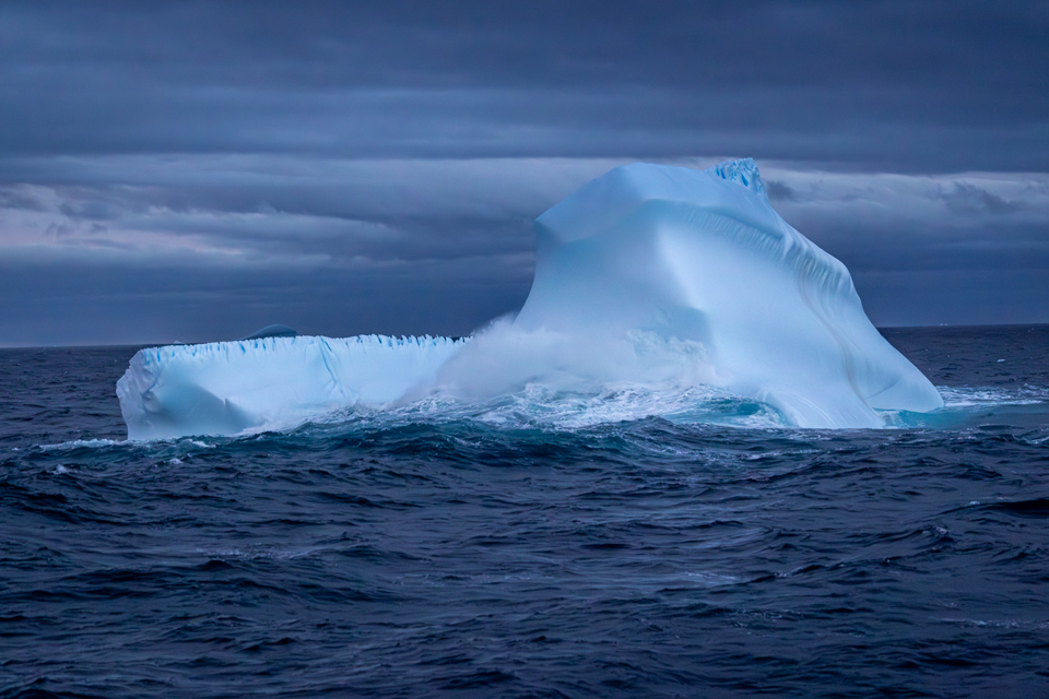 Stormy Iceberg in Palaver Point, Antarctica