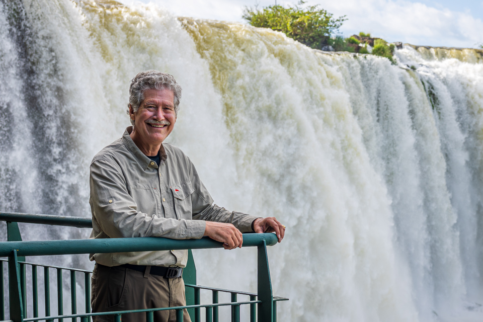 Fall Guy in Iguazu Falls, Brazil