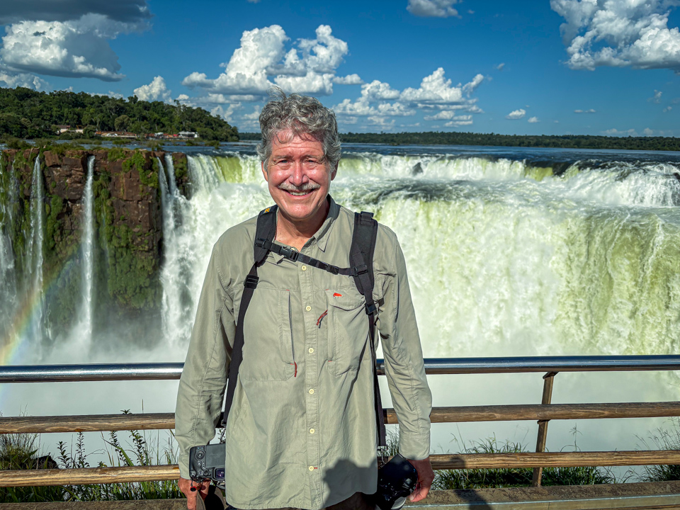 Tired Photographer in Iguazu Falls, Argentina