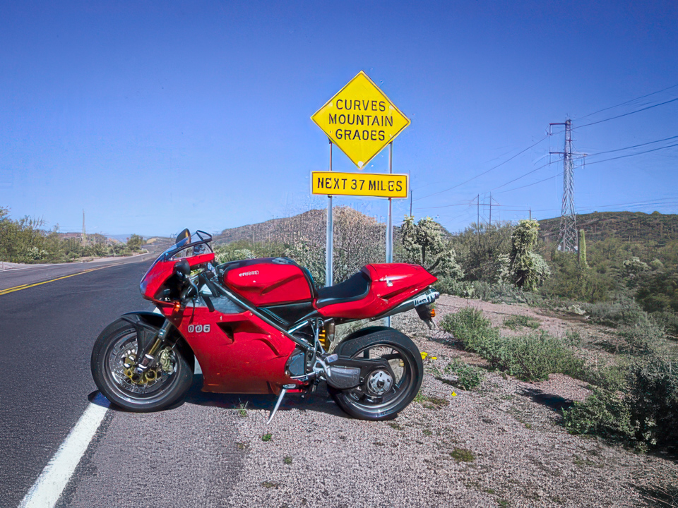 Raquel Ducati on the Apache Trail
