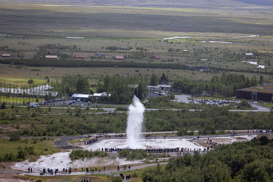 Geyser in Geysir, Iceland