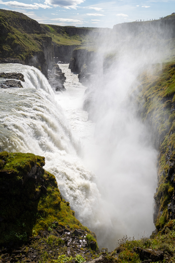 Falls Chasm in Geysir, Iceland