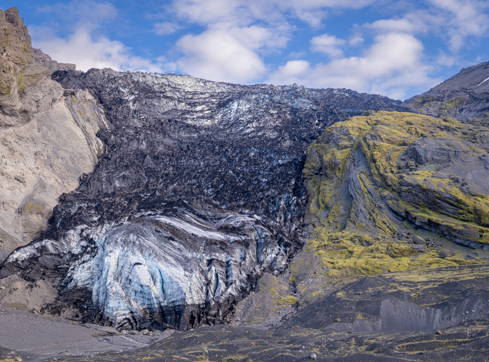 Dirty Glacier in Vic, Iceland