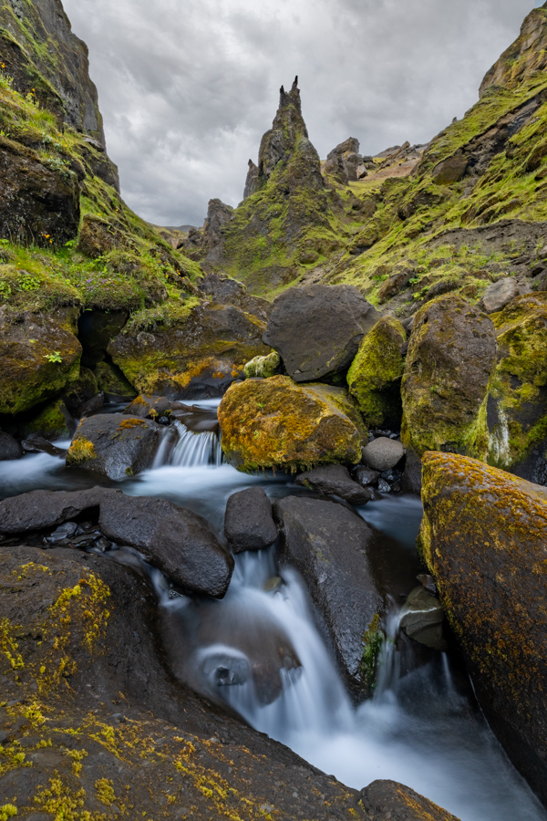 Mountain Stream in Katla Global Geopark, Iceland