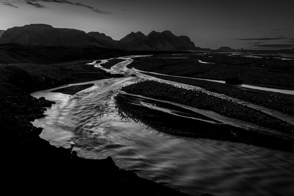 Dark Water in Katla Global Geopark, Iceland