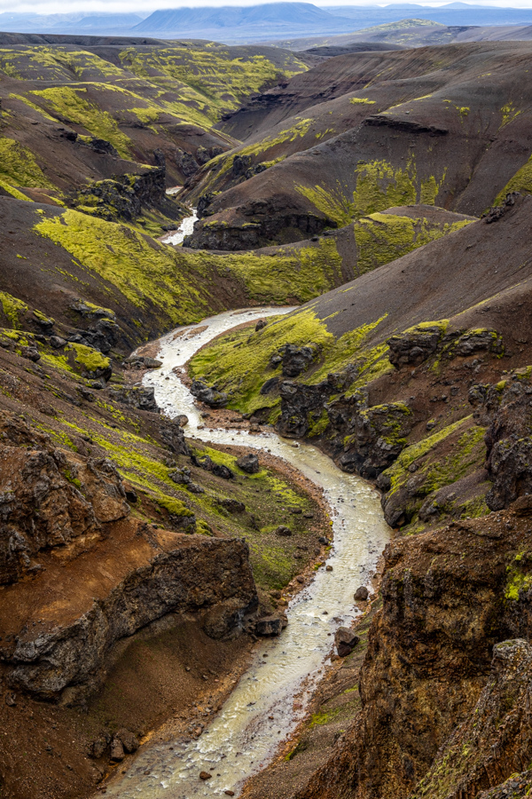 Glacial River in Kerligafjöll, Iceland