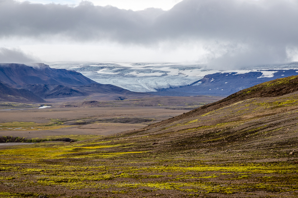 Massive Glacier in Kerligafjöll, Iceland