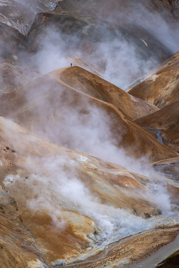 Steam Scene in Kerligafjöll, Iceland