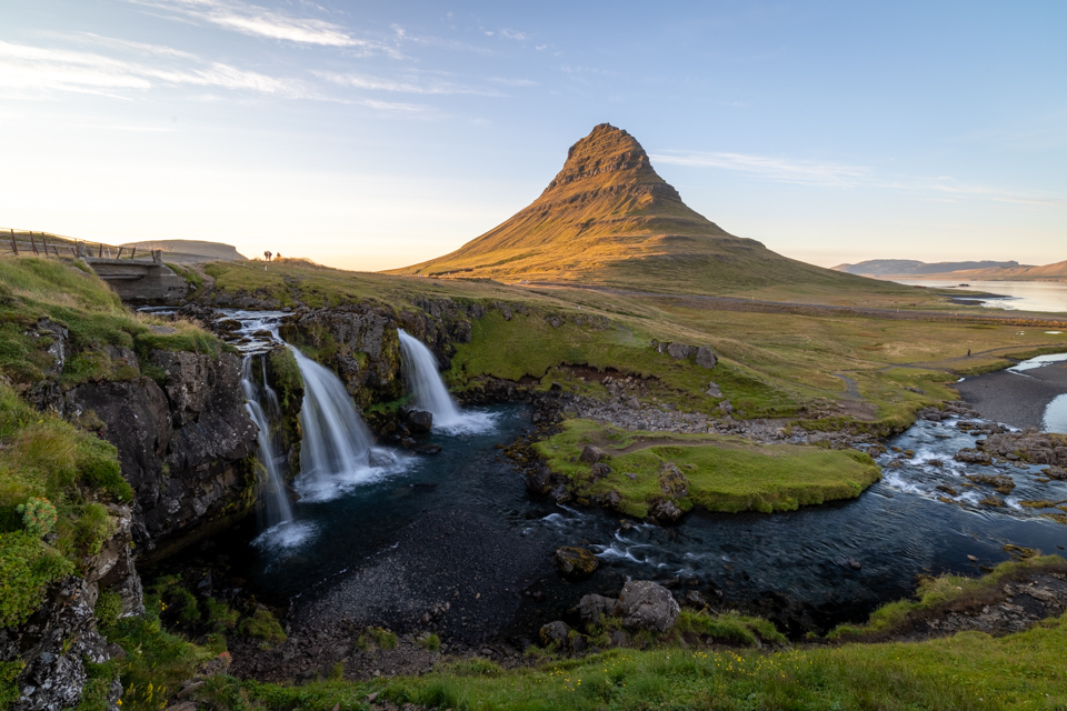 Sun Kissed Mountain in Snæfellsnes Peninsula, Iceland