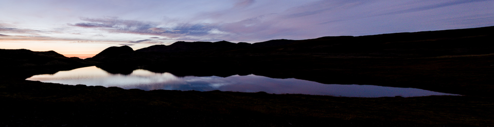 Dark Lake in Snæfellsnes Peninsula, Iceland