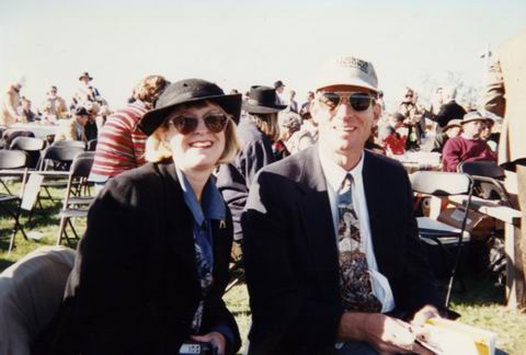 John and Judy Lee at the Steeplechase in Pine Mountian, Georgia
