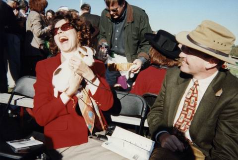 Virginia Ann and Pup and Steeplechase in Pine Mountian, Georgia