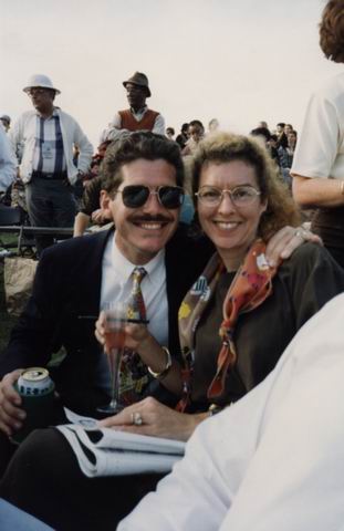 Cal and Virginia Ann at the Steeplechase in Pine Mountian, Georgia