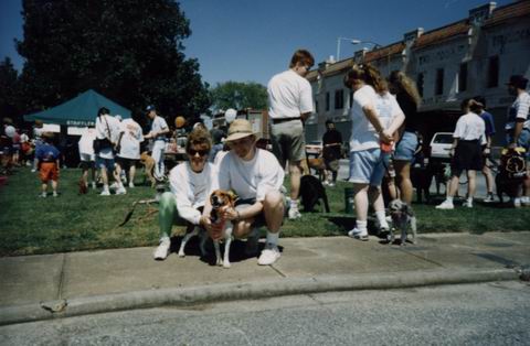 Virginia Ann and Baileys Running in Columbus, Georgia
