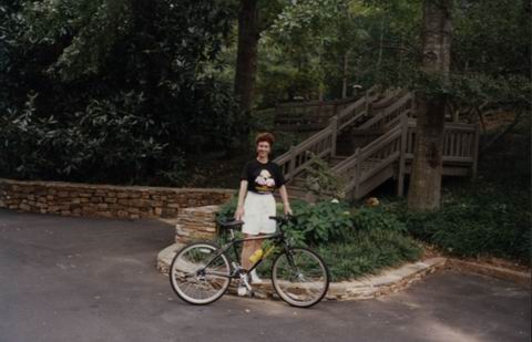 A Girl and Her Bike in Pine Mountian, Georgia