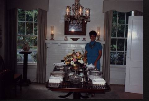 Virginia Ann at Christmas Dinner in Hawkinsville, Georgia