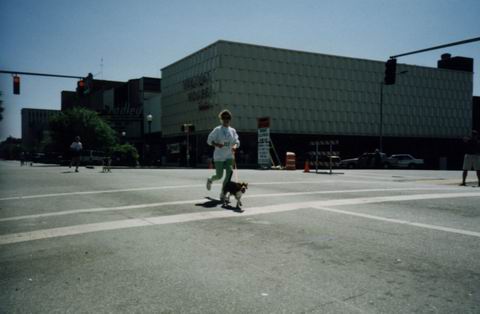 Virginia Ann and Baileys Running in Columbus, Georgia