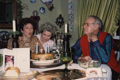 Virginia Ann Blowing Out the Candles in Hawkinsville, Georgia