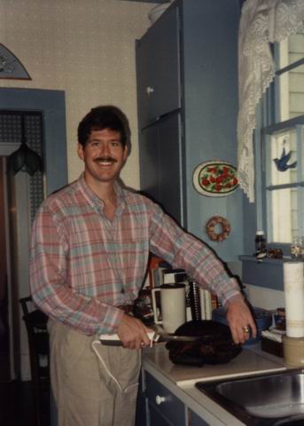 Cal Carving the Turkey in Columbus, Georgia