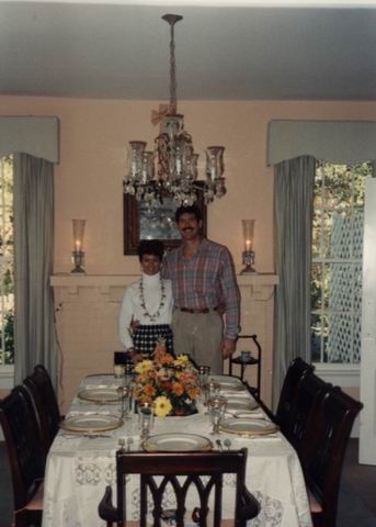 Thanksgiving Table 1990 in Columbus, Georgia