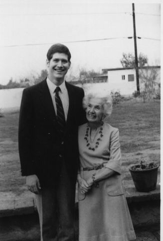 Cal and Grandma in Phoenix, Arizona