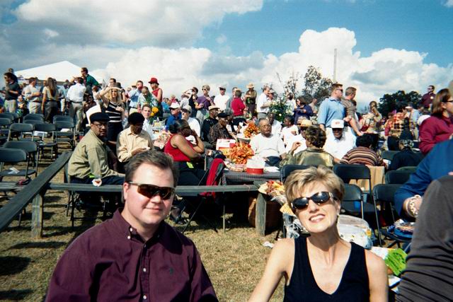 Cory and Susan at the Steeplechase in Pine Mountian, Georgia