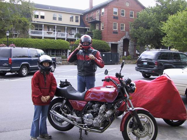 Angie and Cal Suit up for a Ride in Highlands, North Carolina